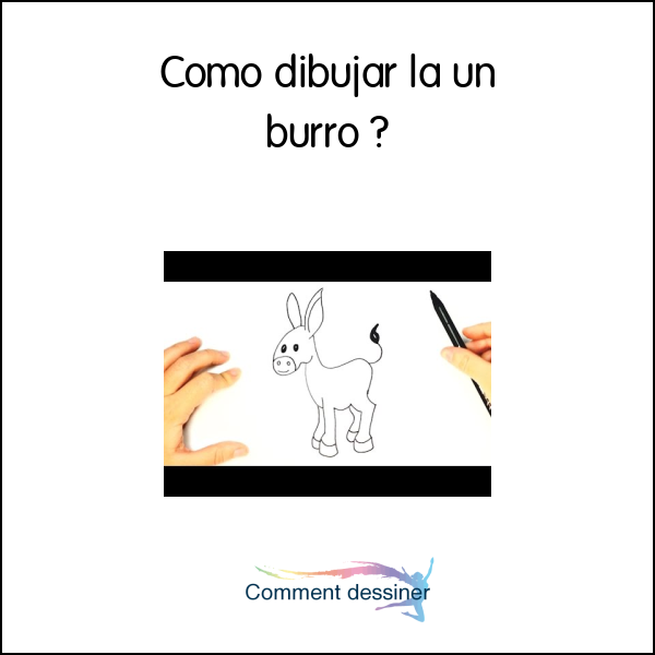Como dibujar la un burro
